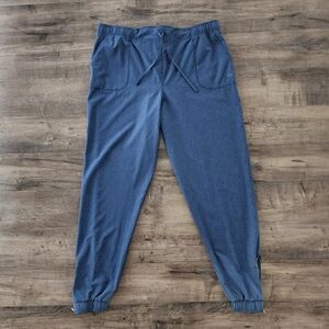 Albion Jetsetters Jogger Pants Zipper Ankle Blue Women's XL Tall